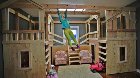 Kids bunk best sale bed diy